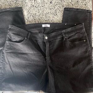 Loft Plus Women’s Black Modern Straight-Leg Jeans